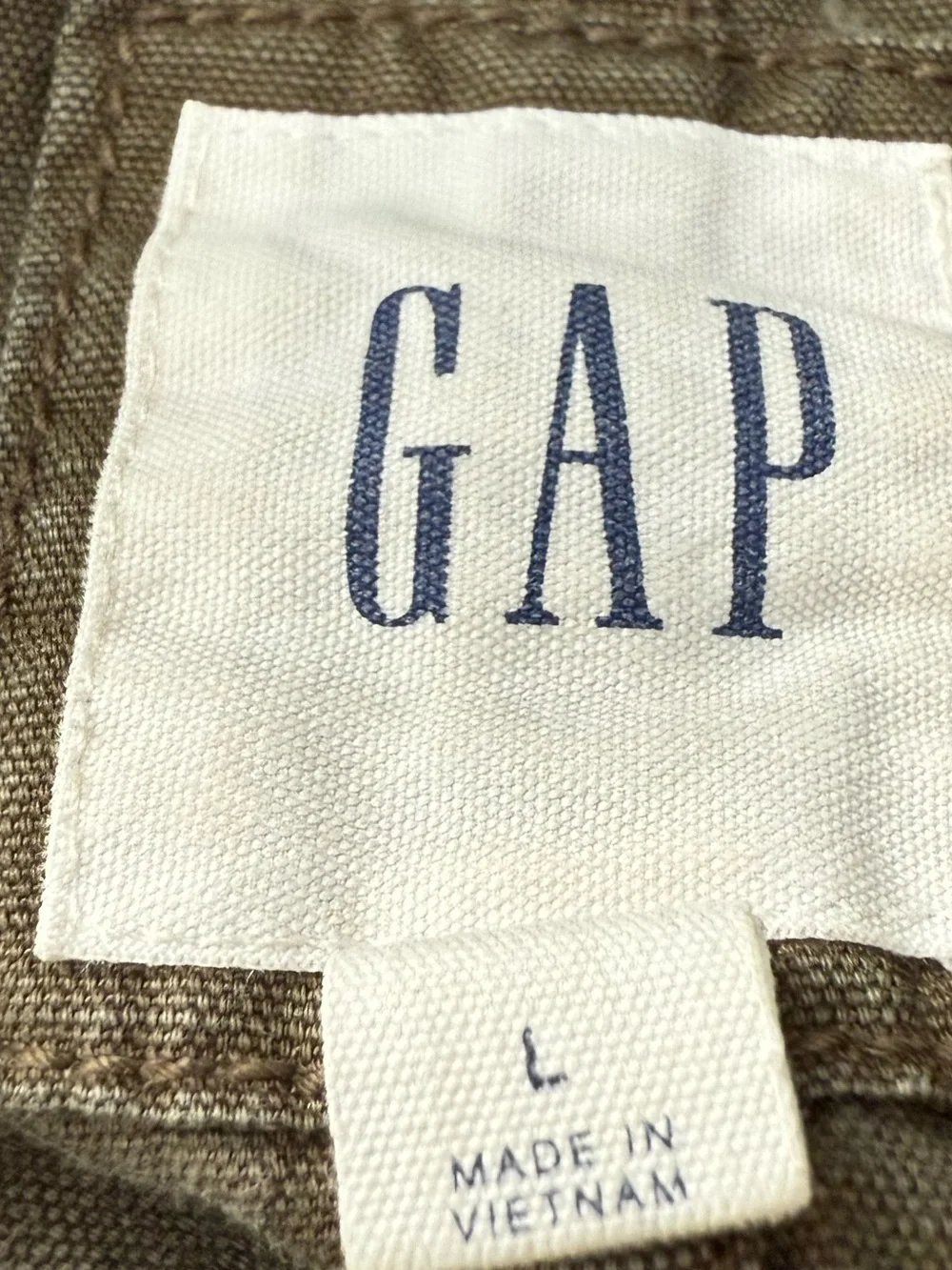Gap Bomber Jacket in olive cotton linen - Picture 2 of 5